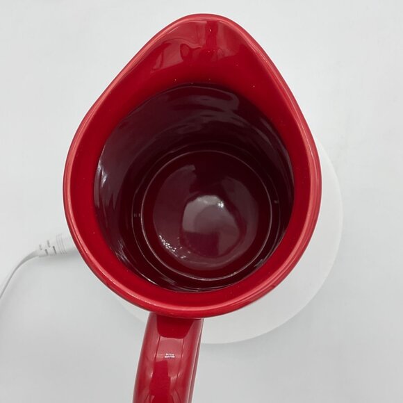 Rae Dunn Artisan Collection by Magenta Red White & Booze Ceramic Pitcher NIB - Picture 5 of 6